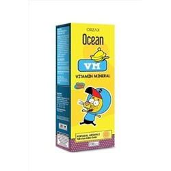 Ocean Vm Витаминный минерал 150 мл Сироп Kral Şakir со вкусом апельсина