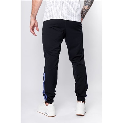 Спортивные брюки М-1264: Тёмно-синий / Электрик
