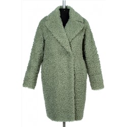 02-3158 Пальто женское утепленное Ворса светло-зеленый