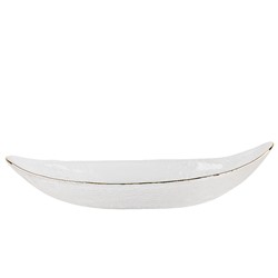 Блюдо сервировочное "Frost stripe" (белое) 30*14*5,5см (стекло) (транспортная упаковка)