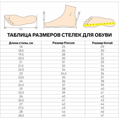 Стельки для обуви, влаговпитывающие, дышащие, р-р RU 38 (р-р Пр-ля 40), 25 см, пара, цвет чёрный/жёлтый