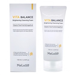 MeLoSo Очищающая пенка для лица с витаминами / Vita Balance Brightening Cleansing Gel Foam, 130 мл