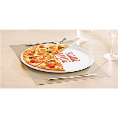385380.35 Тарелка для пиццы HOME MADE WITH LOVE o 33 см, коричнев 385380.35