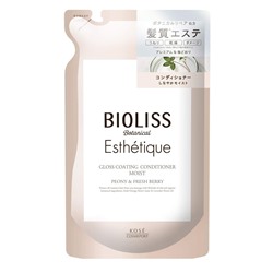 KOSE Премиальный ботанический кондиционер "Bioliss Botanical Esthetique" для восстановления эстетики сухих волос «Эффективное увлажнение и блеск» (3 этап) 400 мл, мягкая упаковка / 18