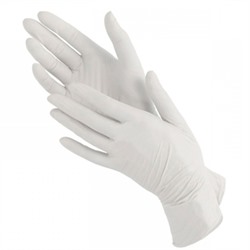 Перчатки смотровые (диагностические) белые, размер S (уп.50 пар) Benovy
