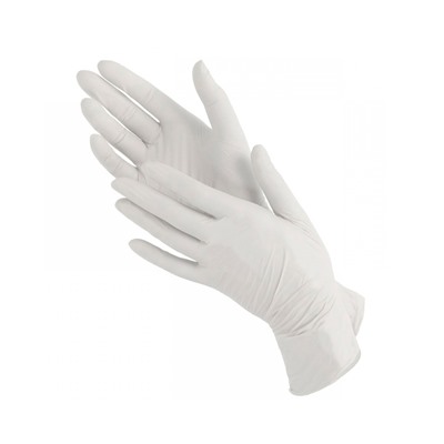 Перчатки смотровые (диагностические) белые, размер S (уп.50 пар) Benovy