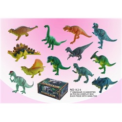 Набор фигурок динозавров "Дино", 18 см, 24 шт./уп., 41х26х14 см