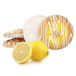 Печенье бисквитное Колесо удачи в белой глазури с начинкой со вкусом лимона, Выбор Лакомки, 900 г.