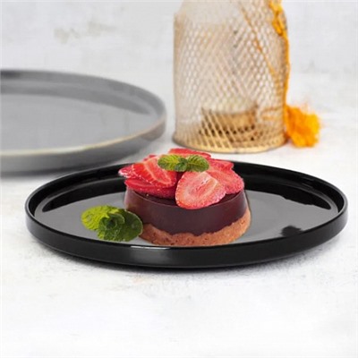 Тарелка десертная BLACK 21см