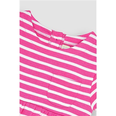 JoJo Maman Bébé Classic Stripe Jersey Dress