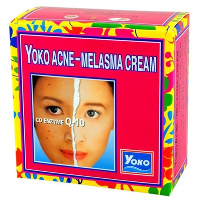 Siam Yoko Крем для лица против акне и пигментации с коэнзимом Q10 / Acne-Melasma Cream, 4 г