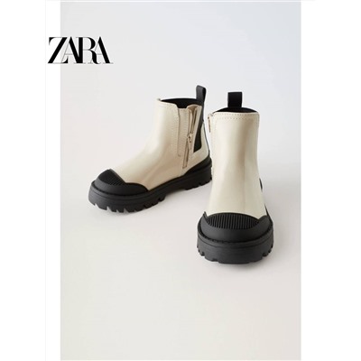 ZAR*A  😍 официальный сайт⚡️ лакированные  осенние ботинки для маленьких модниц со  скидкой  71🛍    ✅Цвет: на фото     ✅Материал: в описании указано что лакированные, на молнии и с резиновым носком, стелька из технического материала starfit