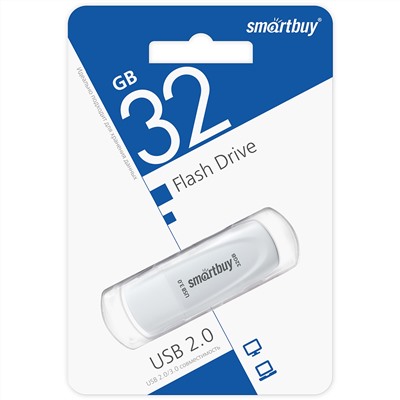 USB 3.0/3.1 карта памяти 32ГБ Smart Buy Scout (белый)