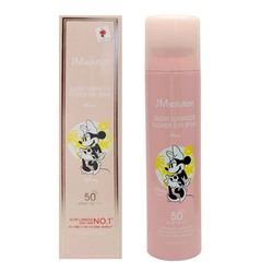 Jmsolution Увлажняющий солнцезащитный спрей с экстрактом розы / Glow Luminous Flower Sun Spray Rose SPF50+/PA++++ Disney Mini, 180 мл