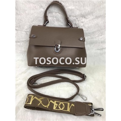 X6015 brown сумка DOLLY экокожа 17х25х9,5