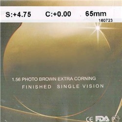 Линза полимерная фотохромная EXTRA CORNING N=1.56 HMC EMI UV