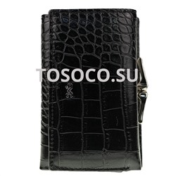 h-1004-1 black кошелек натуральная кожа и экокожа 10х12х2