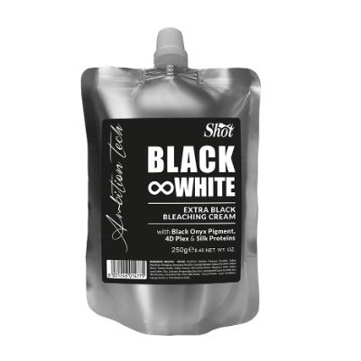 Shot черный обесцвечивающий крем black white для волос 250 мл