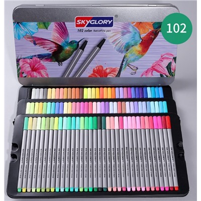 Fineliner Цветные ручки, в наборе 102 цвета