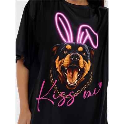 Футболка Bona Fashion: OVERSIZE T-shirt Dangerous Kiss в интернет-магазине спортивной одежды Bona Fide