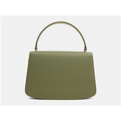 Оливковая кожаная женская сумка из натуральной кожи «WK007 Olive»