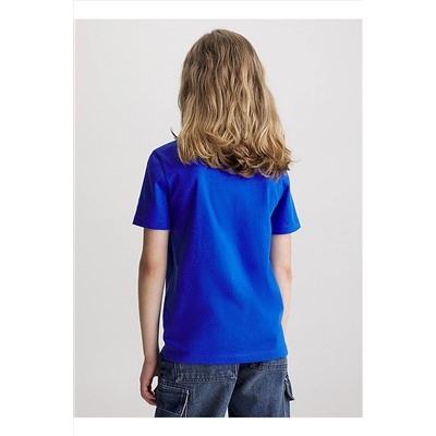Однотонная синяя мужская рубашка IB0IB01900C6X 5003078319