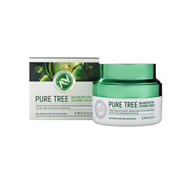 Крем для лица Enough с экстрактами чайного дерева - Pure Tree Balancing Pro Calming Cream, 50 мл