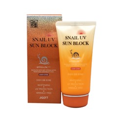 JIGOTT Snail Uv Sun Block Cream SPF50+/PA+++ Солнцезащитный крем с улиточным муцином 70мл