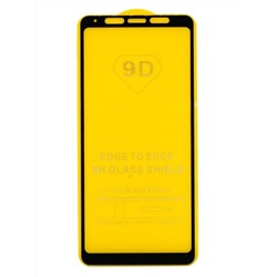 Защитное стекло Samsung A9 2018 (черный) 9D тех.упаковка