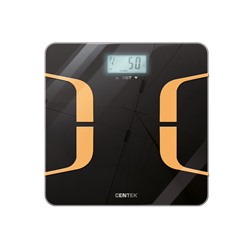 Весы напольные Centek CT-2431 <SMART Фитнес> Индекс массы тела,  LCD 65x28, размер 26х26см