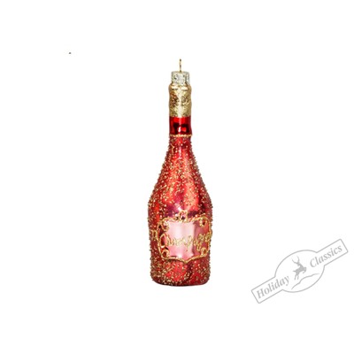 Бутылочка "Старинный погребок" красная (стекло) 4,7х15,2 см