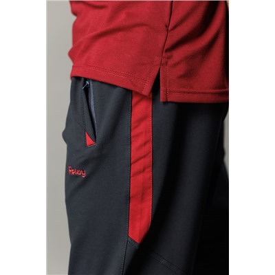 Спортивные брюки М-1220: Тёмно-синий / Бордо