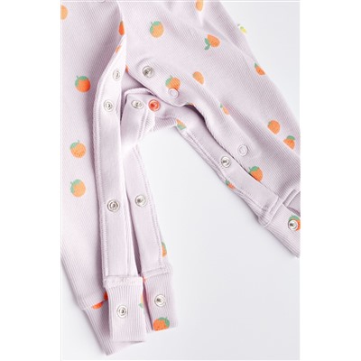 Multi Fruit Print Baby Footless Sleepsuits 3 Pack (0mths-3yrs)