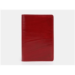 Красная кожаная обложка для паспорта из натуральной кожи «PR008 Red»