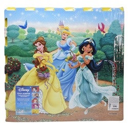 Пазл-коврик Disney  "Принцесса: Прогулка в саду" (EVA, 4 дет., размер 1 детали 61х61 см)