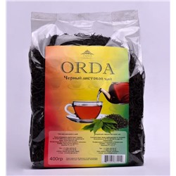 *Чай Orda черный листовой 400 гр (прозр пакет)1/18 шт