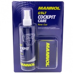 Полироль-косервант пластика MANNOL 6147 с губкой и салфеткой 250мл (спрей)