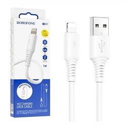 Кабель USB - Lightning BOROFONE BX47 (белый) 1м