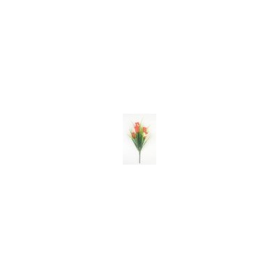 Искусственные цветы, Ветка в букете бутон роз 5 голов с мелкоцветом (1010237) микс