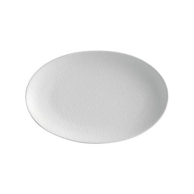 Тарелка овальная Икра белая, 25х16 см, 56948