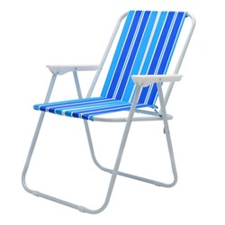 VELTON PARK Кресло складное туристическое (52х47х74 см, до 120 кг, в полоску)