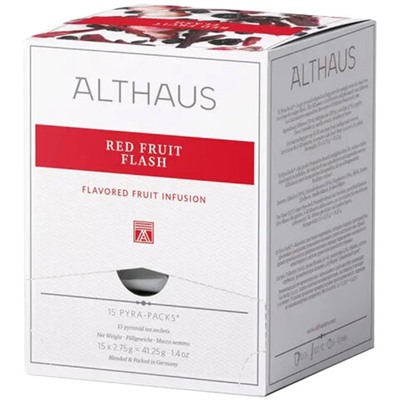 Чай ALTHAUS "Red Fruit Flash" фруктовый, 15 пирамидок по 2,75 г, ГЕРМАНИЯ, TALTHL-P00010