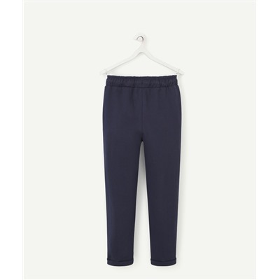 PANTALON DE JOGGING BLEU MARINE À POCHES FILLE