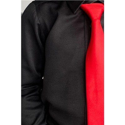 Комплект из 2 предметов с черной рубашкой и галстуком Добби для мальчика ENT-DOBBLEBLACK SHIRT-TIE