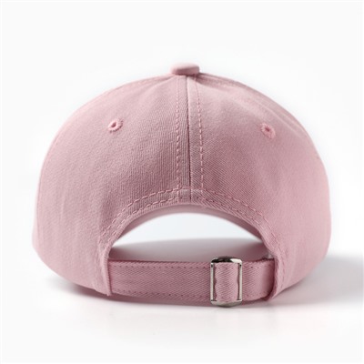 Кепка "Бейсболка" для девочки, цвет светло-розовый, размер 52-54