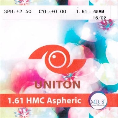 Линза полимерная MR-8 Uniton N=1,61 AS HMC EMI UV