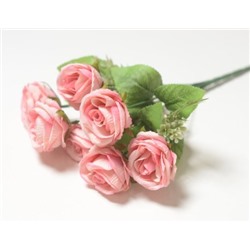 Искусственные цветы, Ветка в букете бутон роз 7 веток (1010237)
