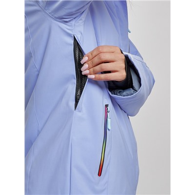 Горнолыжный костюм женский зимний фиолетового цвета 03331F