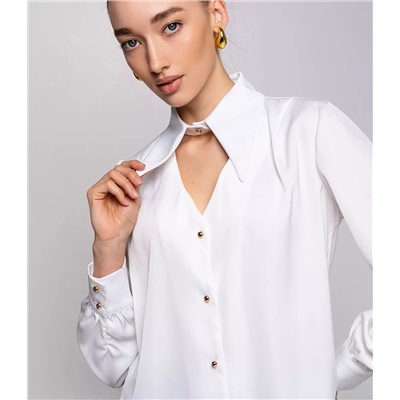 Блуза #БШ2037, белый