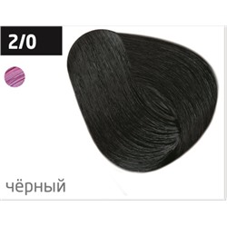 OLLIN performance 2/0 черный 60мл перманентная крем-краска для волос